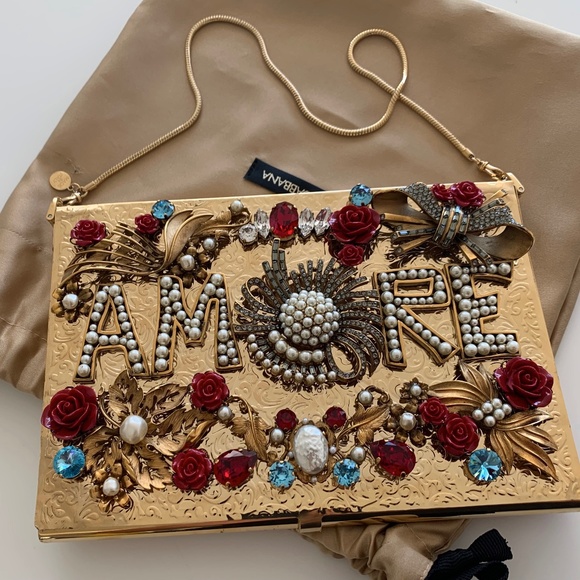 Dolce Gabbana Handbags - DOLCE & GABBANA  Crystals Roses,Jewels,  bag